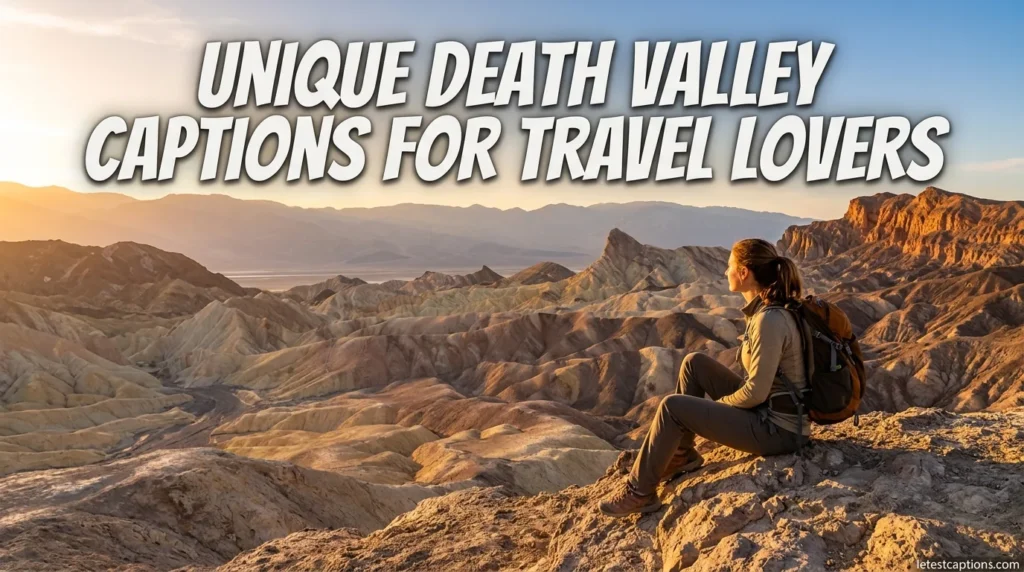 Unique Death Valley Captions for Travel Lovers