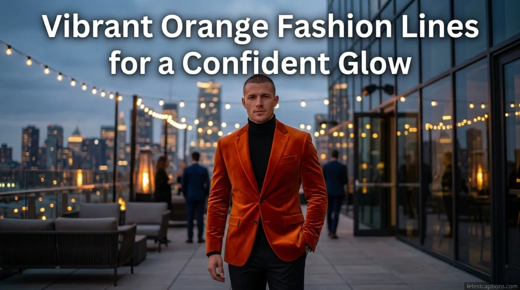 Vibrant Orange Fashion Lines for a Confident Glow