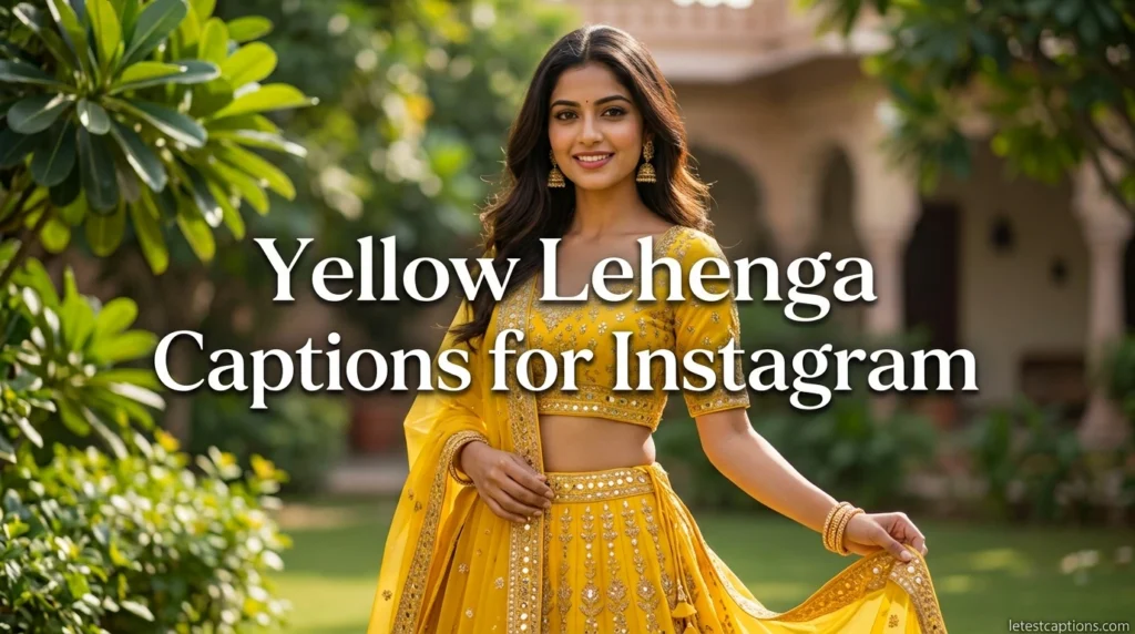 Yellow Lehenga Captions for Instagram