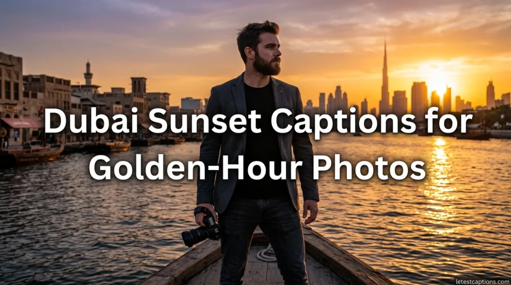 Dubai Sunset Captions for Golden-Hour Photos
