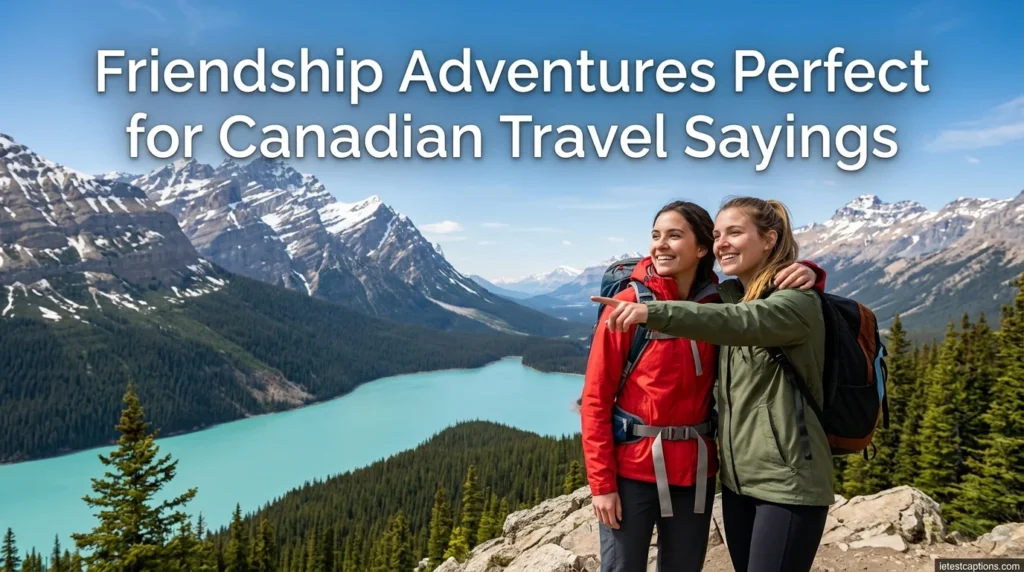 Friendship Adventures Perfect for Canadian Travel Sayings