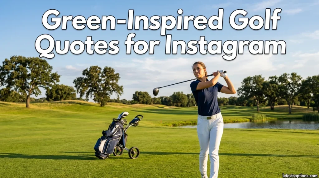 Green-Inspired Golf Quotes for Instagram