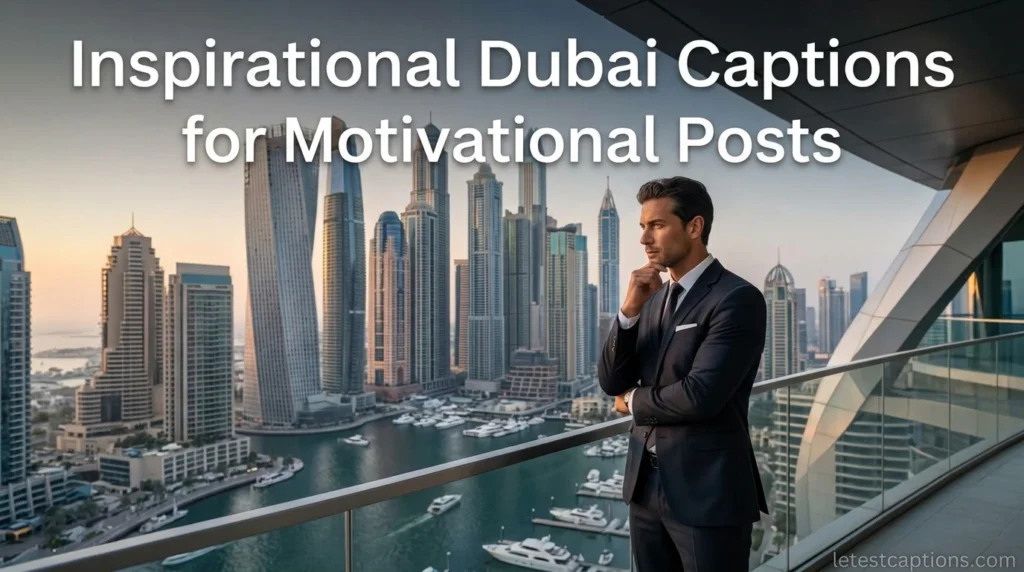 Inspirational Dubai Captions for Motivational Posts