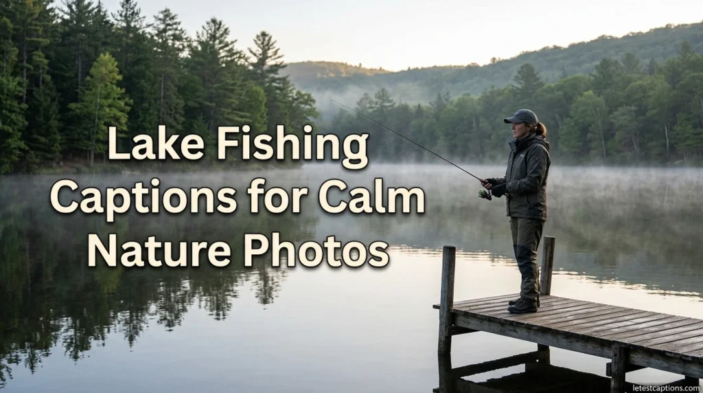 Lake Fishing Captions for Calm Nature Photos