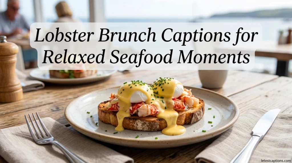 Lobster Brunch Captions for Relaxed Seafood Moments