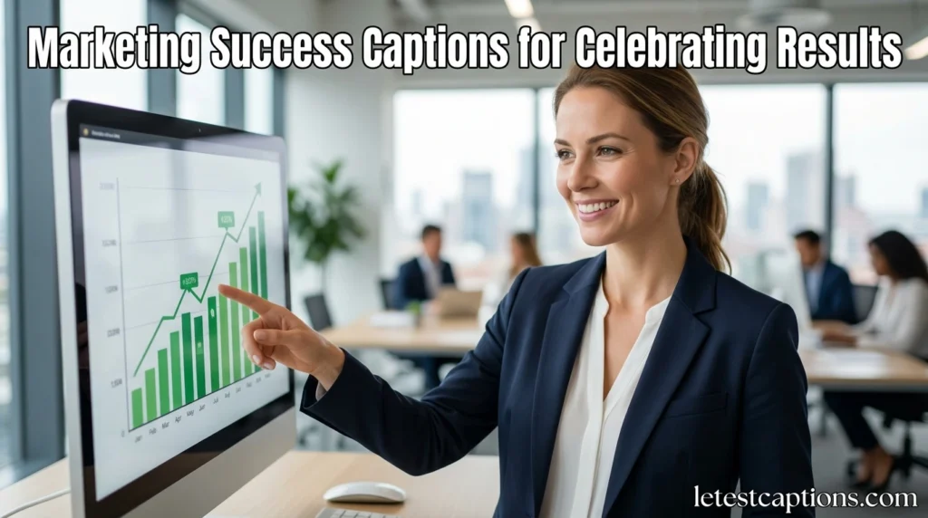 Marketing Success Captions for Celebrating Results