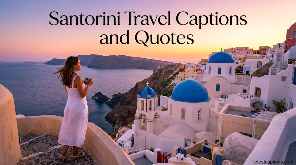 Santorini Travel Captions and Quotes