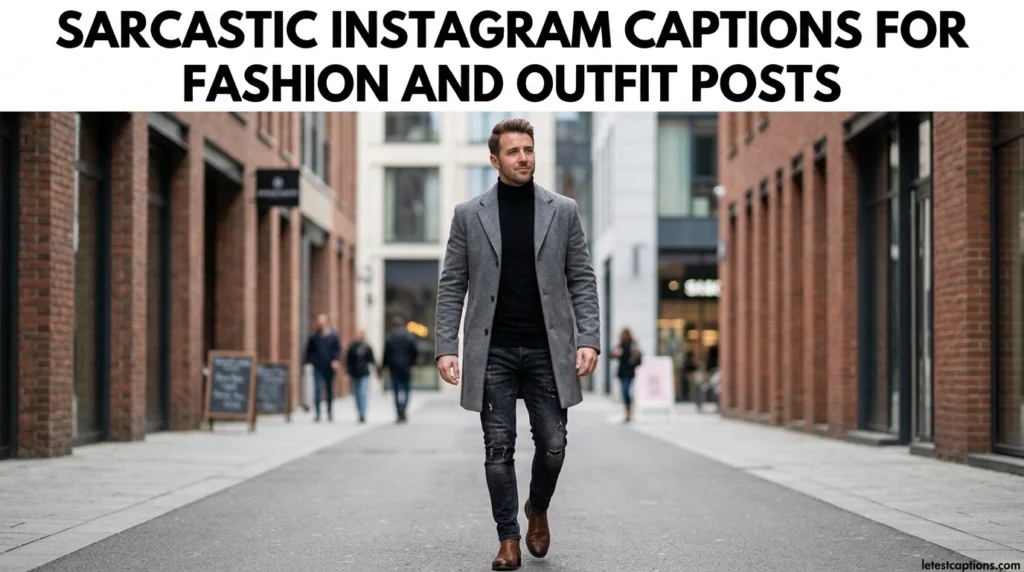 Sarcastic Instagram Captions for Fashion and Outfit Posts
