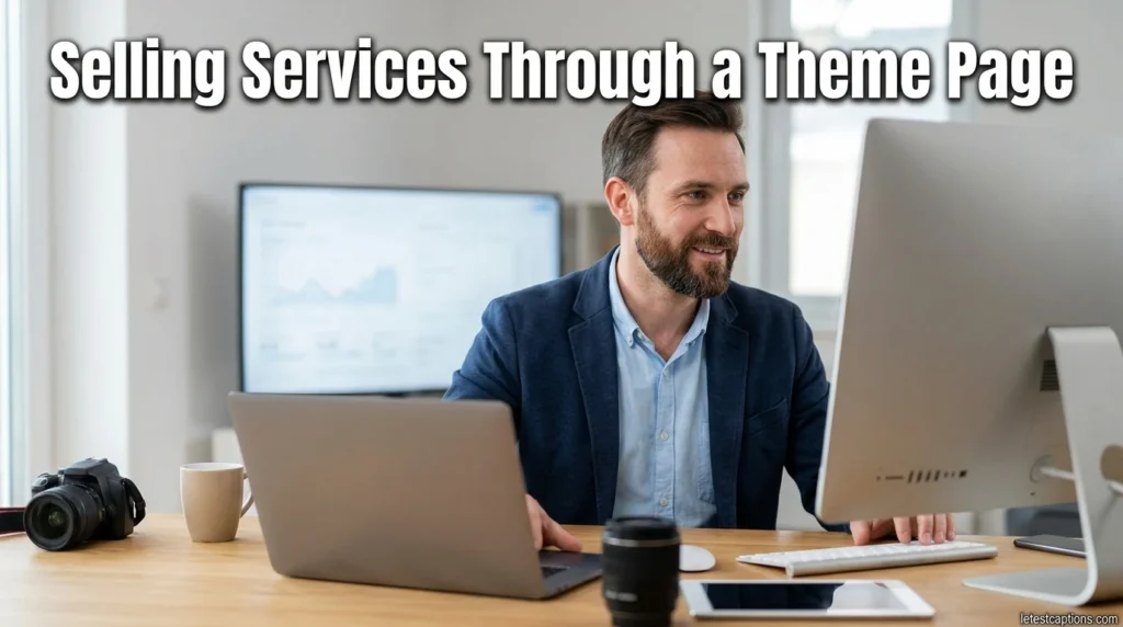 Selling Services Through a Theme Page