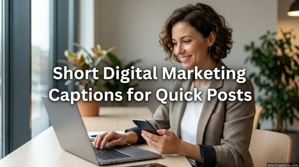Short Digital Marketing Captions for Quick Posts