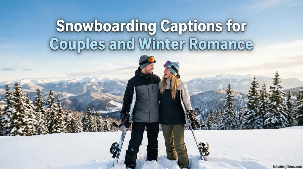 Snowboarding Captions for Couples and Winter Romance