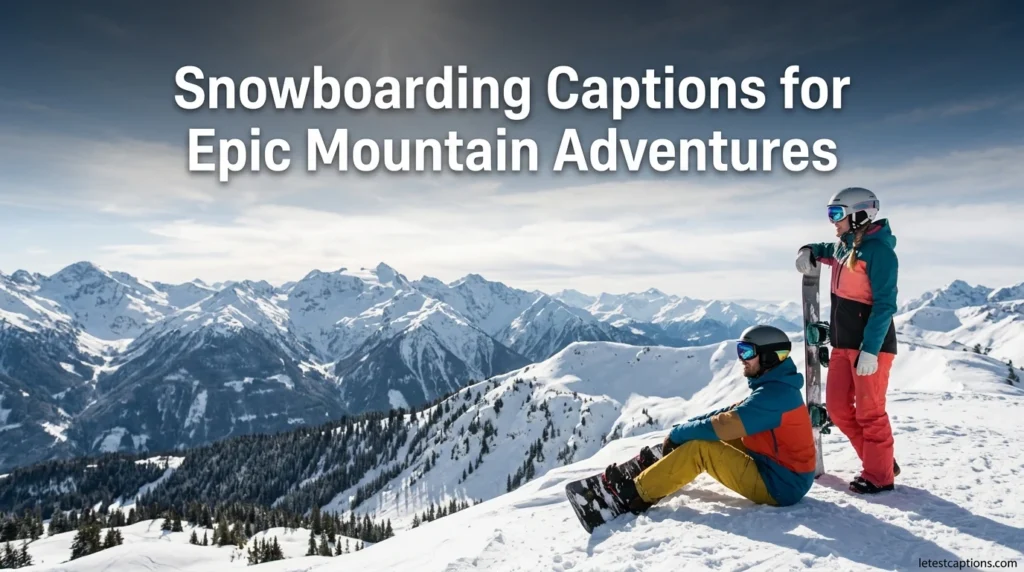 Snowboarding Captions for Epic Mountain Adventures