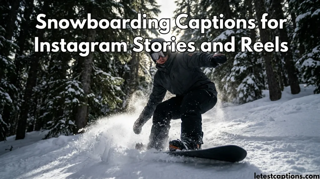 Snowboarding Captions for Instagram Stories and Reels