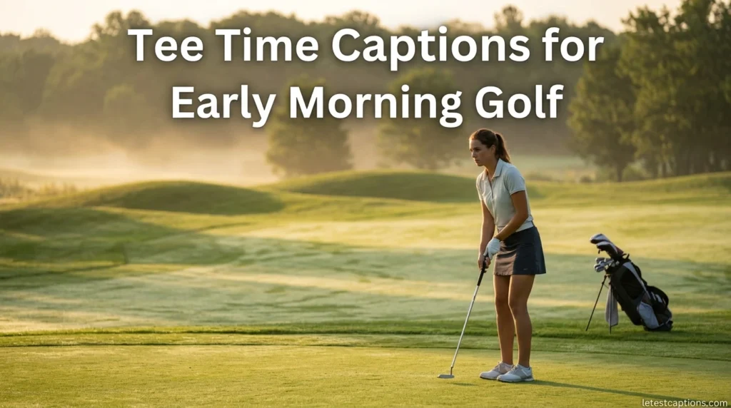 Tee Time Captions for Early Morning Golf
