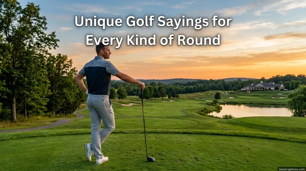 Unique Golf Sayings for Every Kind of Round