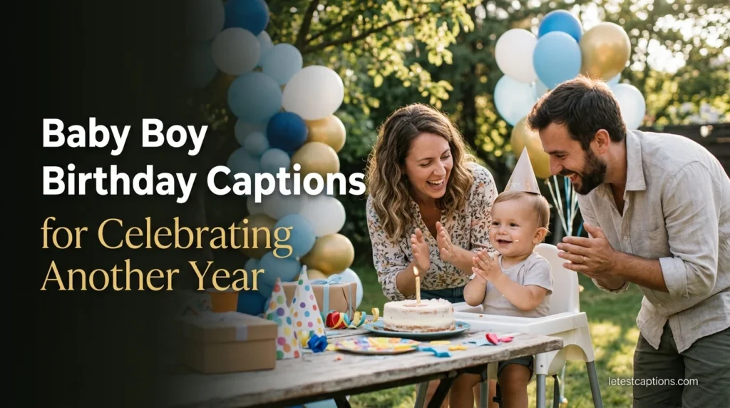 Baby Boy Birthday Captions for Celebrating Another Year
