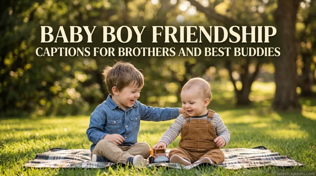 Baby Boy Friendship Captions for Brothers and Best Buddies