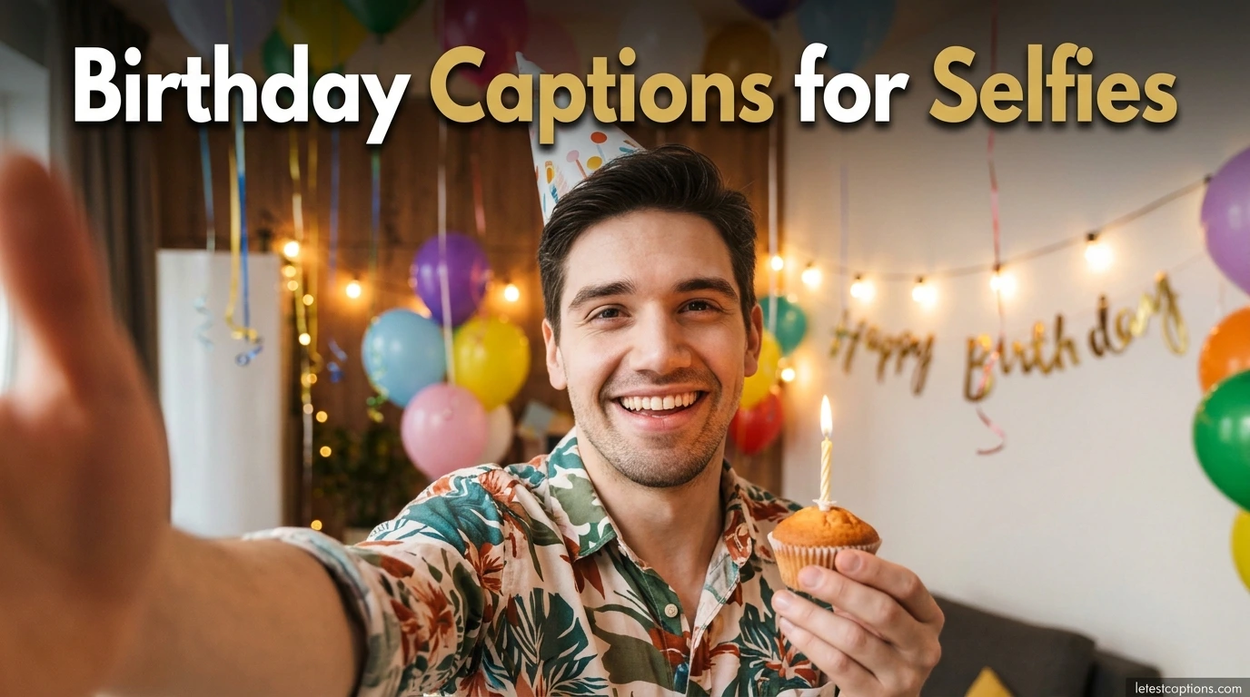 Birthday Captions for Selfies