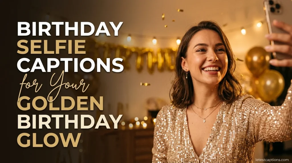 Birthday Selfie Captions for Your Golden Birthday Glow
