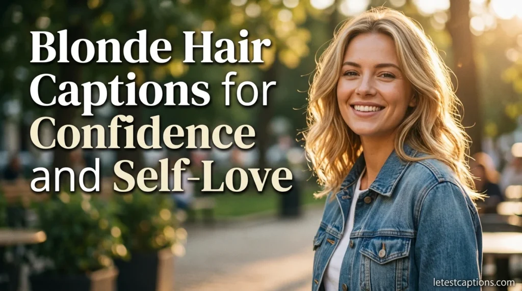 Blonde Hair Captions for Confidence and Self-Love