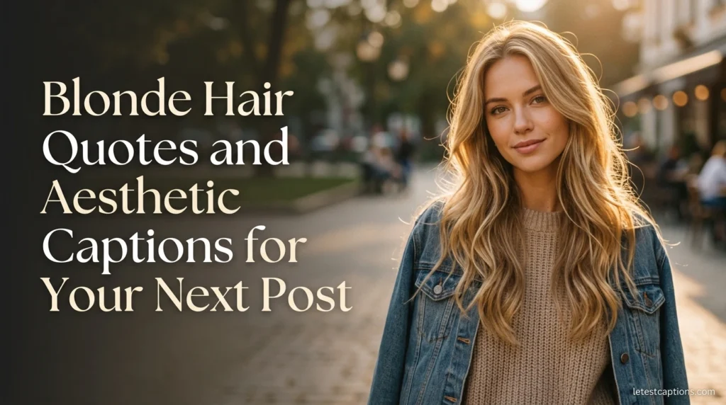 Blonde Hair Quotes and Aesthetic Captions for Your Next Post