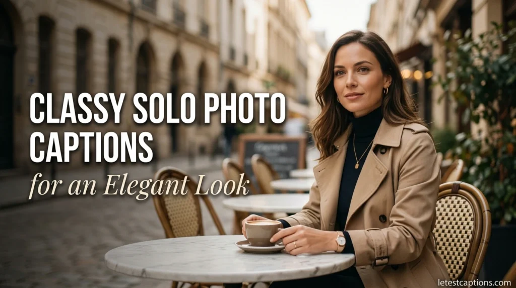 Classy Solo Photo Captions for an Elegant Look