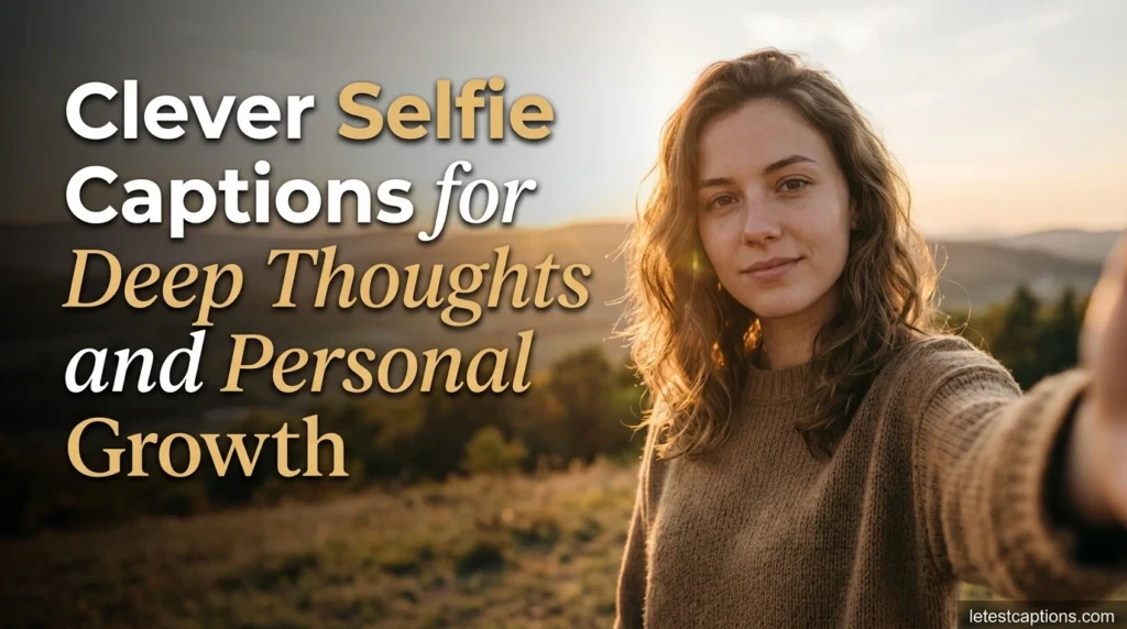 Clever Selfie Captions for Deep Thoughts and Personal Growth