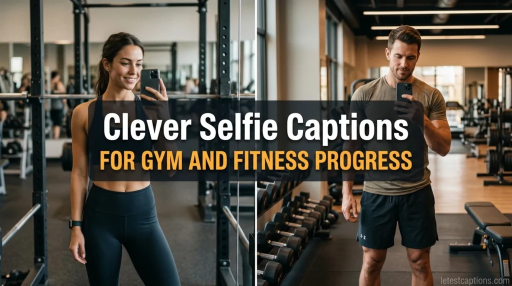 Clever Selfie Captions for Gym and Fitness Progress