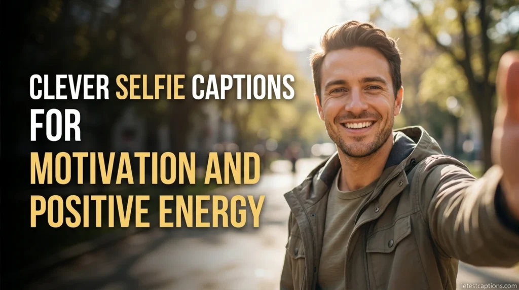 Clever Selfie Captions for Motivation and Positive Energy