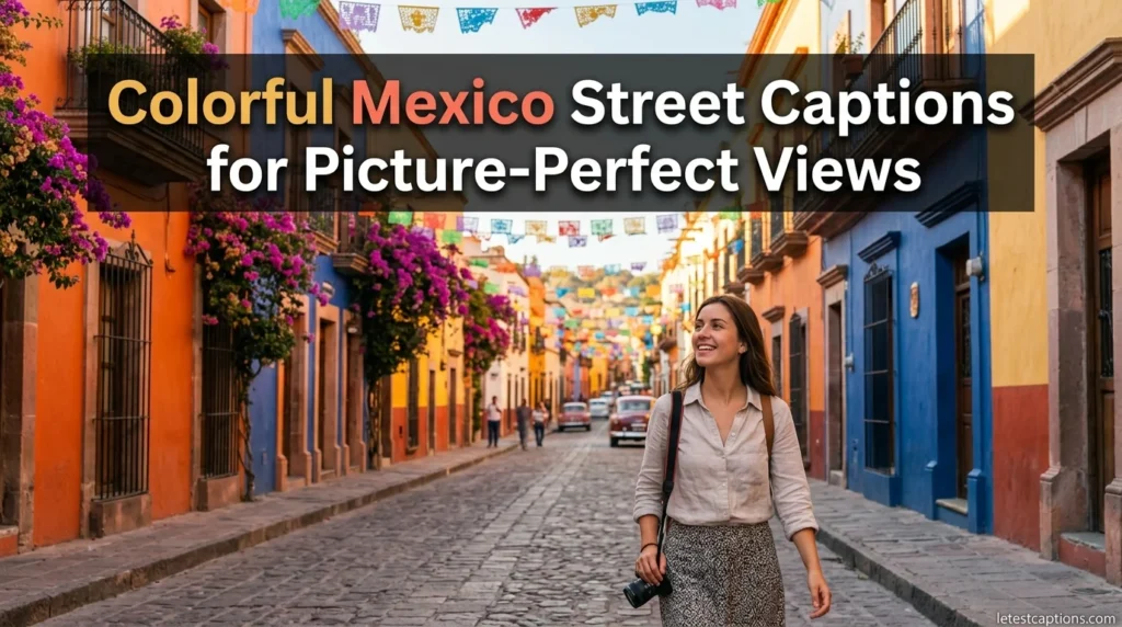 Colorful Mexico Street Captions for Picture-Perfect Views