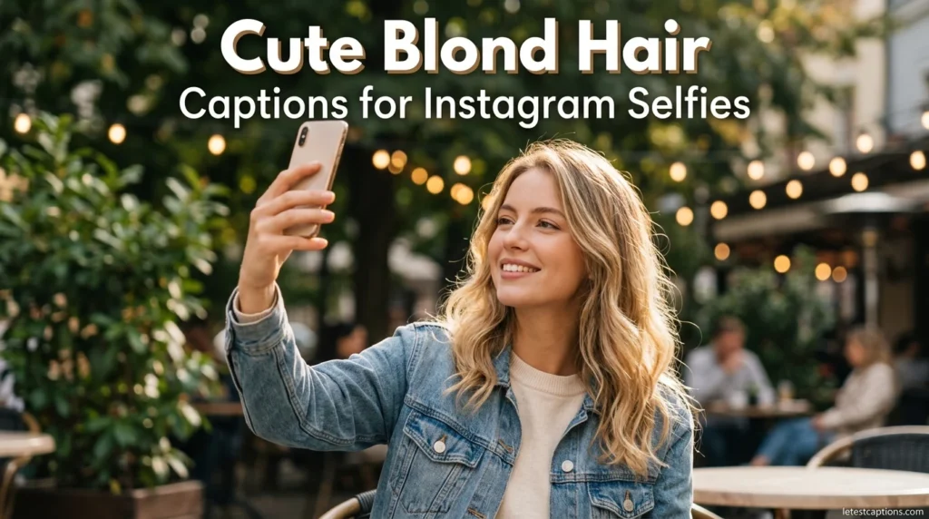 Cute Blond Hair Captions for Instagram Selfies
