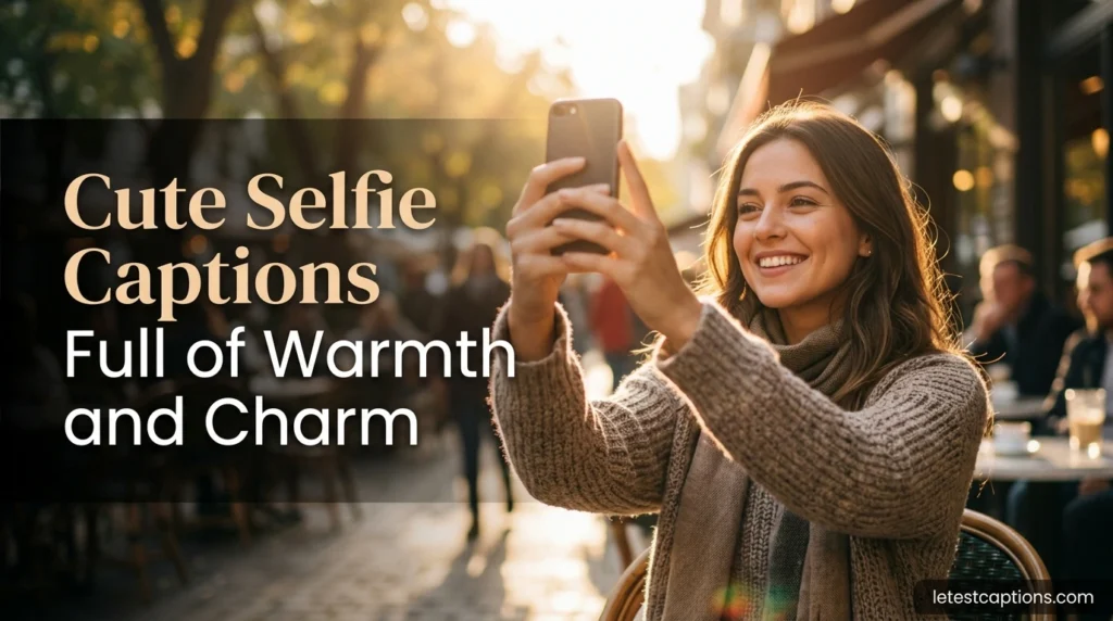 Cute Selfie Captions Full of Warmth and Charm