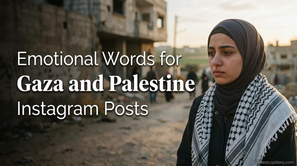 Emotional Words for Gaza and Palestine Instagram Posts