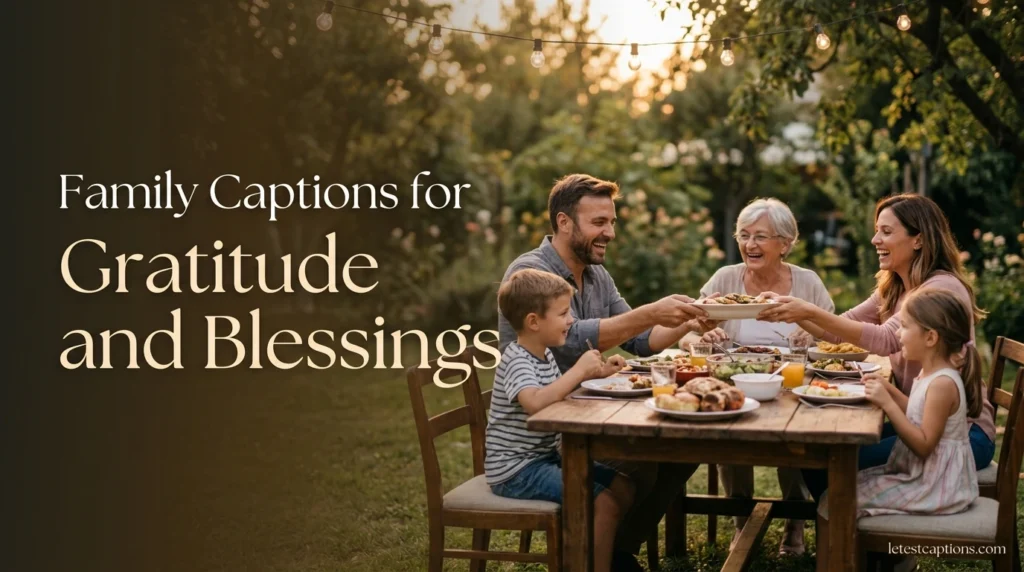 Family Captions for Gratitude and Blessings