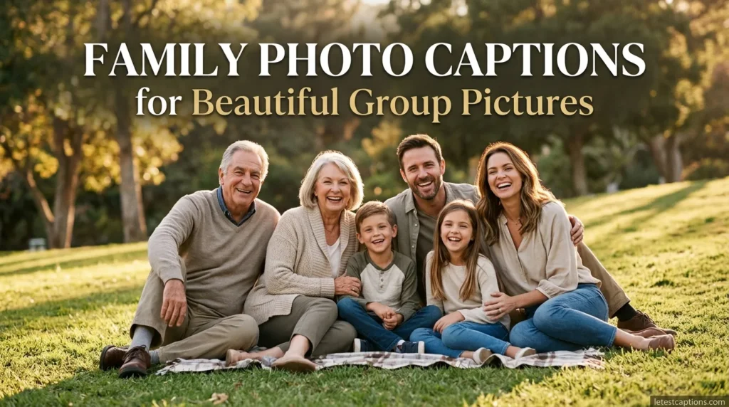 Family Photo Captions for Beautiful Group Pictures