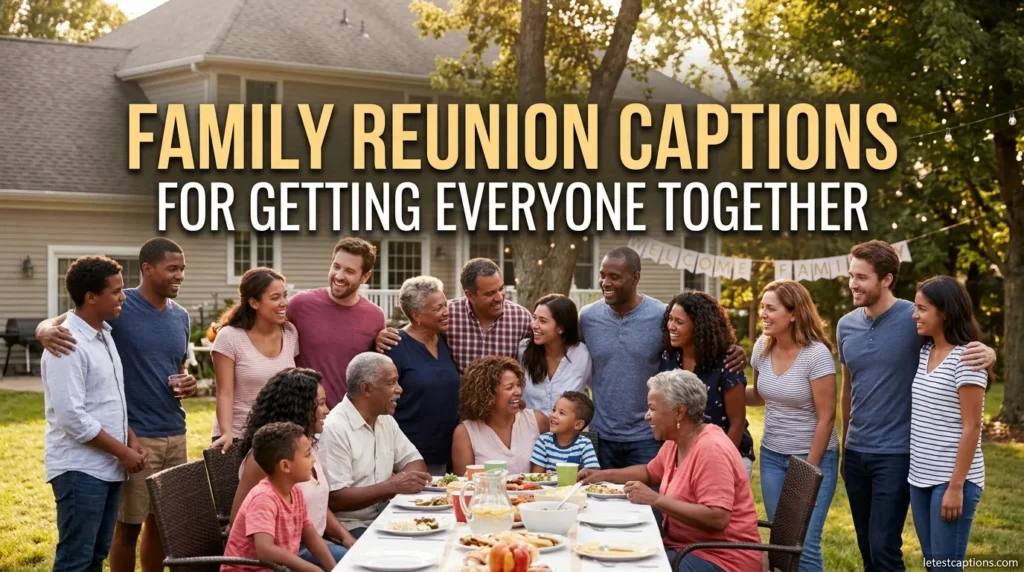 Family Reunion Captions for Getting Everyone Together