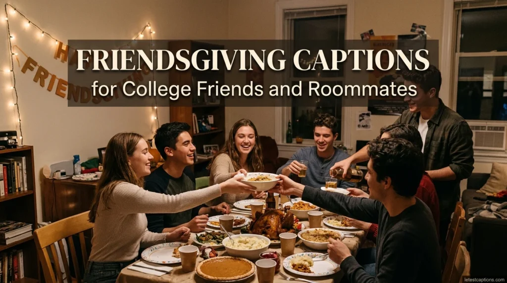 Friendsgiving Captions for College Friends and Roommates