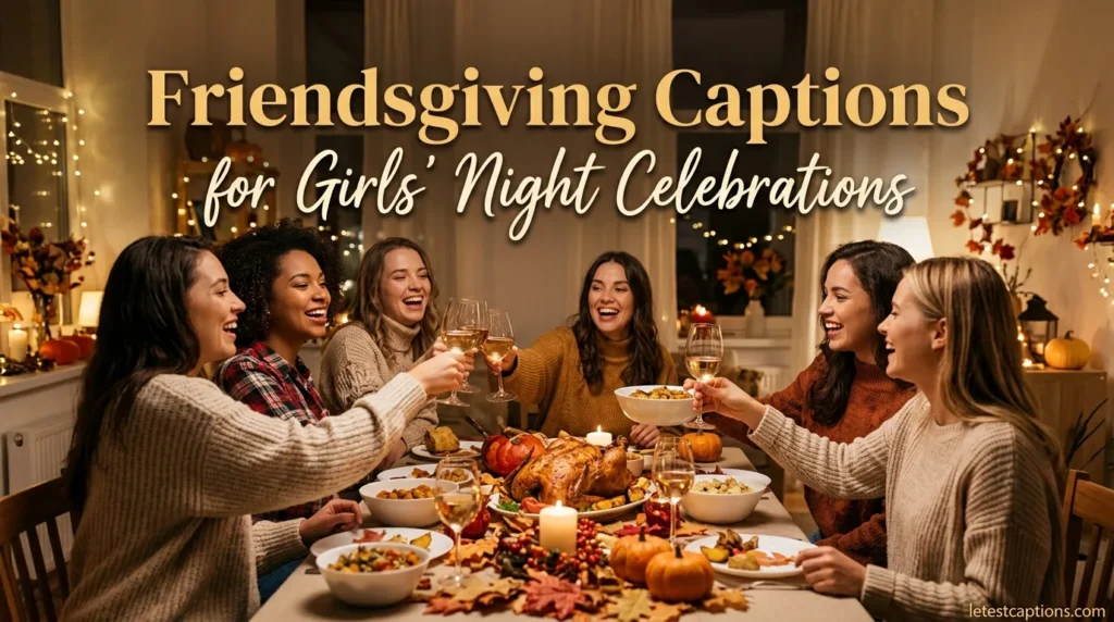 Friendsgiving Captions for Girls' Night Celebrations