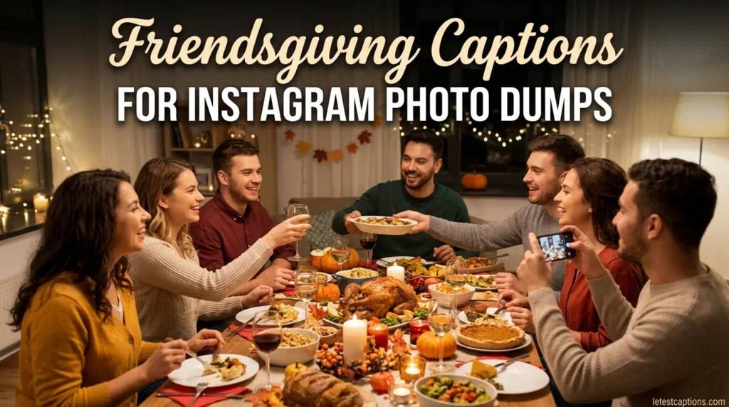 Friendsgiving Captions for Instagram Photo Dumps