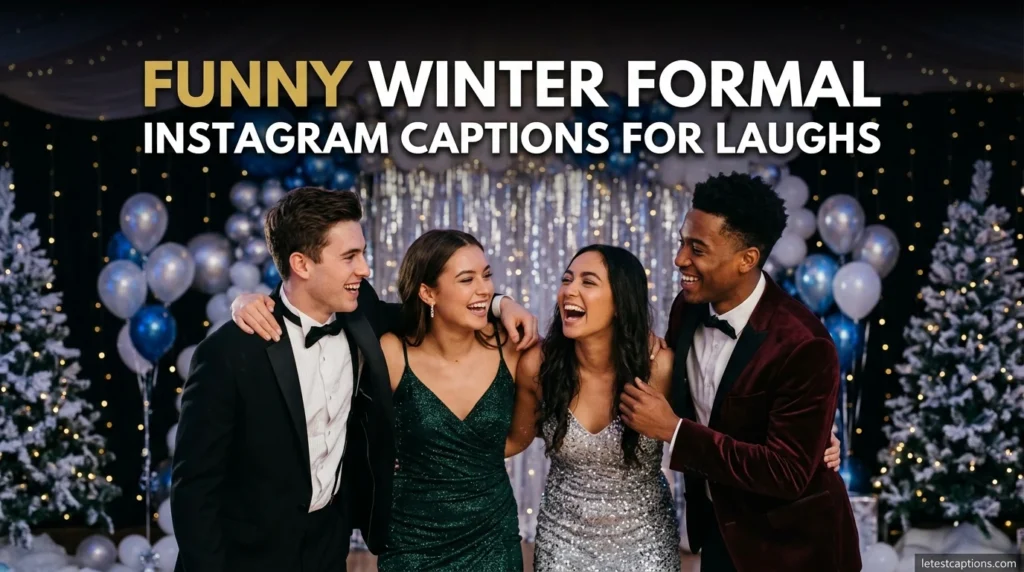 Funny Winter Formal Instagram Captions for Laughs