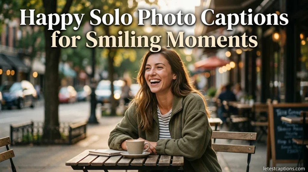 Happy Solo Photo Captions for Smiling Moments