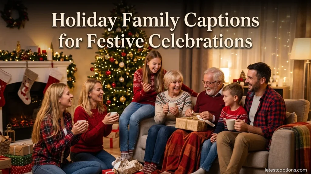 Holiday Family Captions for Festive Celebrations
