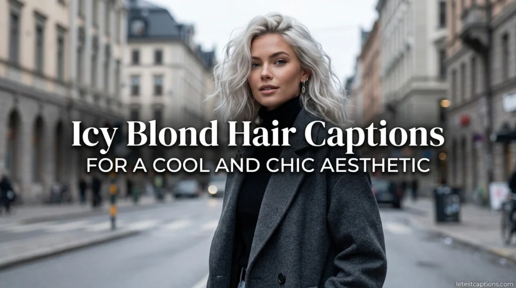 Icy Blond Hair Captions for a Cool and Chic Aesthetic