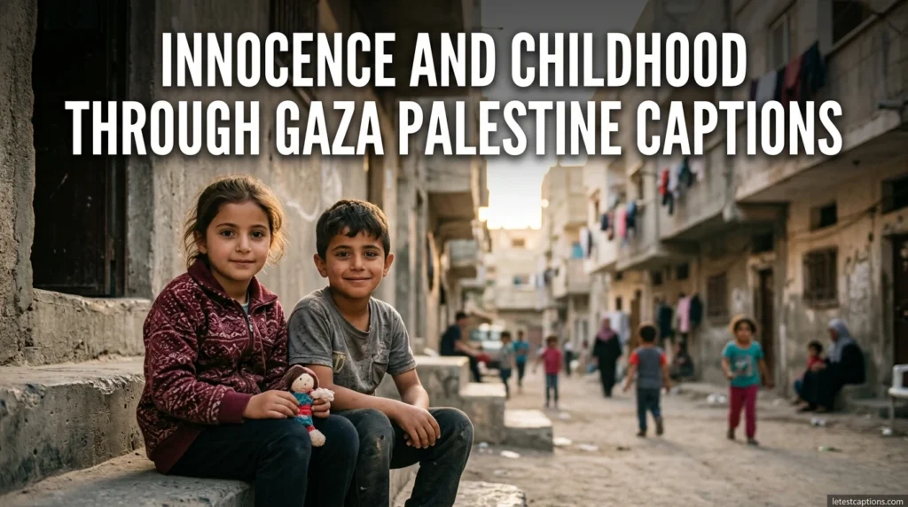 Innocence and Childhood Through Gaza Palestine Captions