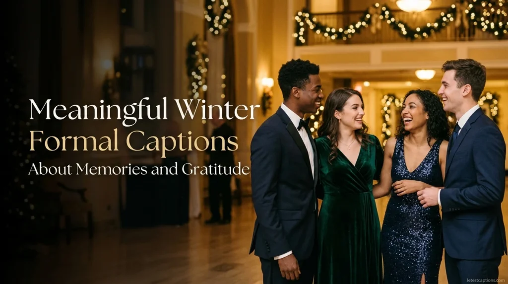 Meaningful Winter Formal Captions About Memories and Gratitude