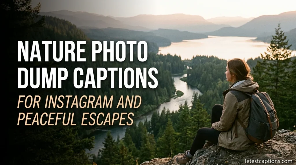 Nature Photo Dump Captions for Instagram and Peaceful Escapes