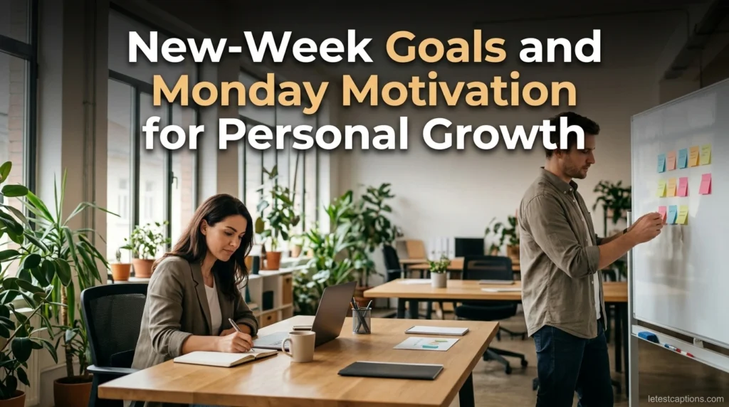 New-Week Goals and Monday Motivation for Personal Growth