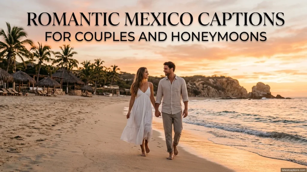 Romantic Mexico Captions for Couples and Honeymoons