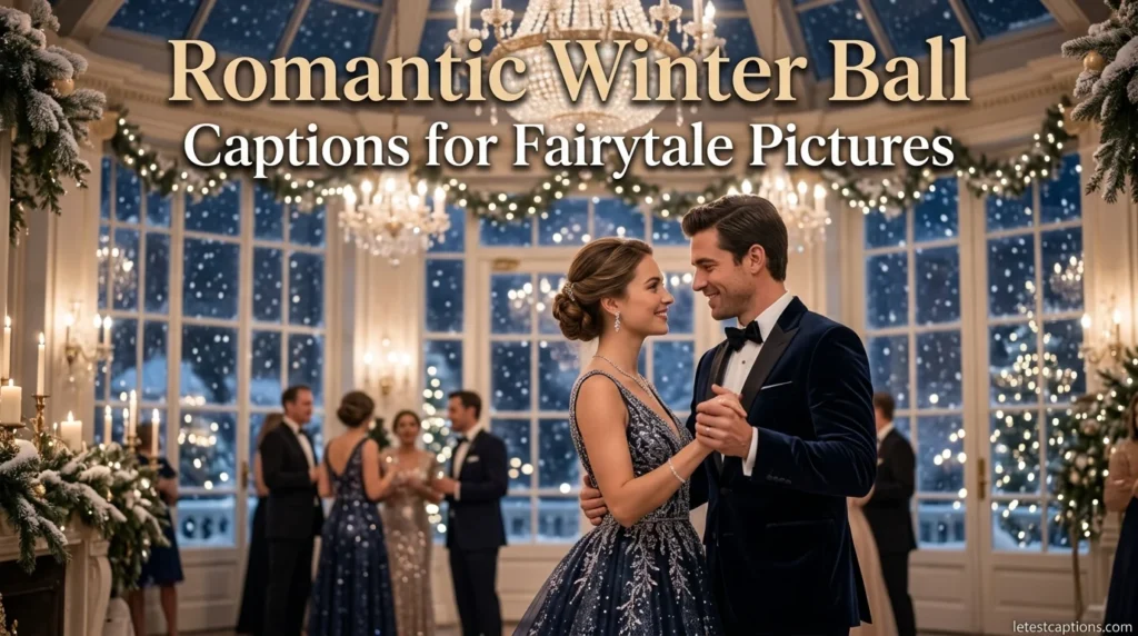 Romantic Winter Ball Captions for Fairytale Pictures