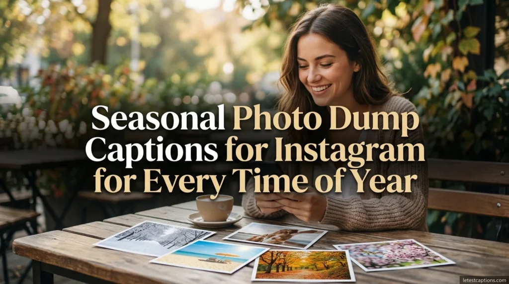 Seasonal Photo Dump Captions for Instagram for Every Time of Year